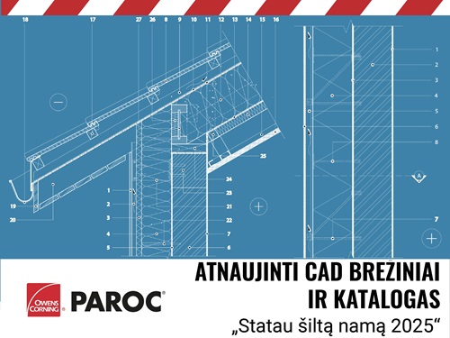paroc CAD brėžiniai ir katalogas „Statau šiltą namą 202“